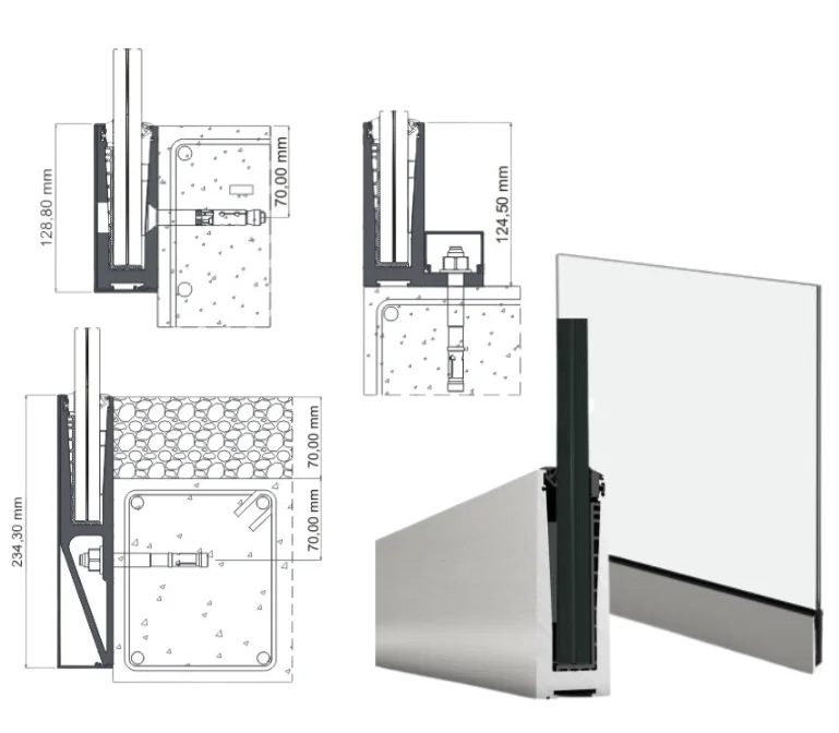 View Crystal Technical Drawing